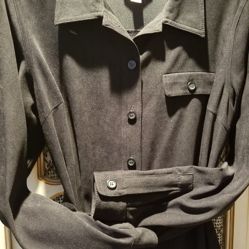 Talbots Ultra Suede Shirt Dress